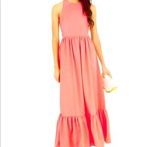 Whit Coral Summer Wedding Dress, Size 2